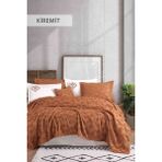 Iyi Geceler Istanbul Aztec Yatak Örtüsü Seti - Kiremit - 240 x 260 cm