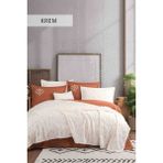 Iyi Geceler Istanbul Aztec Yatak Örtüsü Seti - Krem - 240 x 260 cm