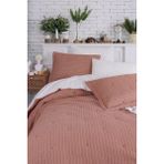 İyi Geceler İstanbul Soft Dreams Tek Kişilik Natural Yatak Örtüsü Kiremit - 180 x 215 cm