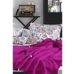 İyi Geceler İstanbul Up Style Fuşya Çift Kişilik Pike Takımı