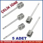 İyi Kalite vidalı Top şişirme iğnesi 5adet TOP ŞİŞİRMEK İÇİN İĞNE