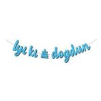 İyi ki Doğdun Mavi Kaligrafi Banner