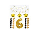 İyiki Doğdun Yazılı 6 Yaş Gold Renk Doğum Günü Parti Seti (Renkli)