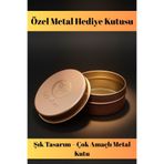 İyyaKee Metal Hediye Kutusu – Yuvarlak Dayanıklı Saklama Kutusu Takı ve Bileklik Kutu