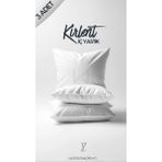 İz Home 3 Adet Beyaz Tela Kirlent Iç Yastığı 40X40 cm 350GR - Antibakteriyel Saf Silikon Dolgulu - 40 x 40 cm