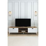 izcodesign Country Model 150 cm TV Ünitesi - MDF Membran Kapak Modern TV Sehpası | Çam Renk Televizyon Konsolu