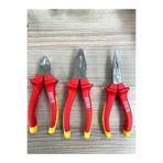 İzeltaş 1000 V Pense 160mm Yan Keski 140mm Kargaburun 160mm 3'lü Set, 3 lü