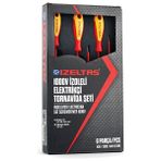 İzeltaş 1000V Izoleli Elektrikçi Tornavida Set 6 Parça