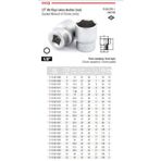 İzeltaş 1108060019 1/2'' 19 mm Altı Köşe Derin Lokma Anahtar