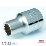 İzeltaş 1114061022 Yıldız Lokma 1/2"-22mm Lokma