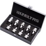 İzeltaş 1/2'' 9 Parça 60 mm Lokmalı Tork Uç Takımı
