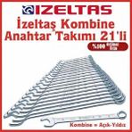 İzeltaş 21 Li Kombine Kısa Anahtar Takımı 0320 00 2121 Beyaz
