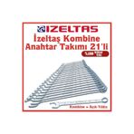 İzeltaş 21'li Kombine Anahtar Takımı, 6-32mm, Düz-Yıldız