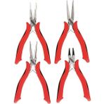 İzeltaş 3565 00 2104 Elektronikçi Kargaburun Seti (4 Parça) - Kırmızı - Gri