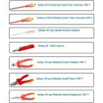 İzeltaş 7'li Tornavida - Keski - Kablo Sıyırıcı - Pense Elektrikçi Set