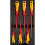 İzeltaş Izeltaş 1000V Elektrikçi Izole Düz Tornavida Set 6 Parça Dayanıklı Yapı ve Ergonomik Tasarım