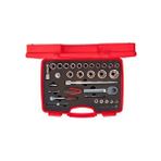 İzeltaş İzeltaş 1113 Altı Köşe Lokma Takımı 1/4 - 1/2'' 35 Parça Kırmızı