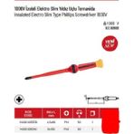 İzeltaş İzoleli Elektroslim Yıldız Uçlu Tornavida Ph1 4,5X80 1000V