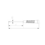 İzeltaş Klemens 3.5x100 mm Düz Tornavida