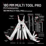 Izeltaş Multi Tool Pro 15 Fonksiyonlu 180 mm Çok Amaçlı Pense Çakı Seti