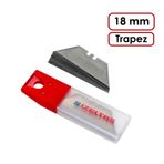 İzeltaş Pro 18 mm 10'lu Güvenlikli Trapez Yedek Maket Bıçağı