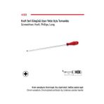 İzeltaş Tornavida Uzun Yıldız (Kraft Seri) 6x300
