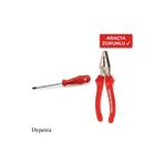 İzeltaş Yıldız Tornavida 6X100MM + Opak Pense 180MM Araç Takım Seti