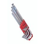 İzeltaş Yuvarlak Başlı Allen Anahtar Takımı Altı Köşe Uzun Boy 9 Parça 1.5 2 2.5 3 4 5 6 8 10 Mm