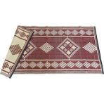 İzen Plastik Hasır 120 x 230 cm Piknik Kilimi - Cami Hasırı - Bordo