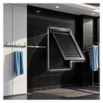 Izgara, 1 adet 10x20 inç Siyah Panjurlu Erişim Paneli - Temiz Odalar için HVAC Havalandırma, Ticari ve Konut Alanlarında Hava Akımı Kontrolü