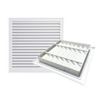 Izgara, Kabin Alüminyum Alaşımlı Havalandırma Menfezi, Dikdörtgen Panjurlu Dolap Soba Metal Kapak, Dolap Ayakkabı Dolabı Banyo Egzozu, Tavan Zemin Havalandırması (40x40cm)