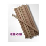 izmir Bitpazarı 20 Cm Uzunluk - 10 Mm Kalınlık Yuvarlak Ahşap Çubuk, Maket Için Çubuk Sopa - 5 Adet
