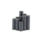 izmir Bitpazarı 200 Adet Mini Yuvarlak Magnet Mıknatısı - 1.5 Cm Çapında Mıknatıs -