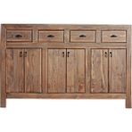 İzmir Masif Defne Konsol – Country Tarzı, Antik Meşe Renk, Sedir ve Çam.180x45x110cm - 180X45Xh110 - Açık Meşe