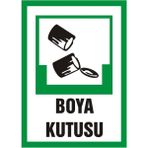 İzmir Serifgari Boya Kutusu 2.6 mm PVC Uyarı Levhası 35 x 50 cm