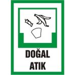 İzmir Serifgari Doğal Atık Galvaniz Uyarı Levhası 17,5 x 25 cm