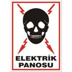 İzmir Serifgari Elektrik Panosu 2.6 mm PVC Uyarı Levhası 25 x 35 cm