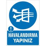 İzmir Serifgari Ellerini Yıka 2.6 mm PVC Uyarı Levhası 35 x 50 cm