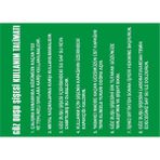 İzmir Serifgari Göz Duşu Şişesi Kullanım Talimatı 2.6 mm PVC Uyarı Levhası 25 x 35 cm