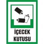 İzmir Serifgari İçecek Kutusu 2.6 mm PVC Uyarı Levhası 35 x 50 cm