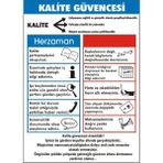 İzmir Serifgari Kalite Güvencesi Galvaniz Uyarı Levhası 35 x 50 cm