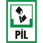 İzmir Serifgari Pil 2.6 mm PVC Uyarı Levhası 17,5 x 25 cm