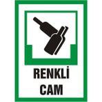 İzmir Serifgari Renkli Cam (Kendinden Yapışkanlı Etiket) 17,5 x 25 cm