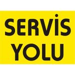 İzmir Serifgari Servis Yolu Galvaniz Uyarı Levhası 35 x 50 cm