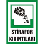 İzmir Serifgari Stirafor Kırıntıları 2.6 mm PVC Uyarı Levhası 25 x 35 cm