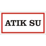 İzmir Serigrafi Atık Su 2.6 mm PVC Uyarı Levhası 17 x 35 cm