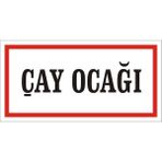 İzmir Serigrafi Çay Ocağı (Kendinden Yapışkanlı Etiket) 17 x 35 cm