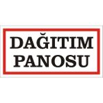 İzmir Serigrafi Dağıtım Panosu Galvaniz Uyarı Levhası 17 x 35 cm