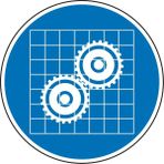 İZMİR SERİGRAFİ Dişlileri Kontrol Et 30 cm Çap 2.6 mm PVC Uyarı Levhası