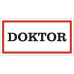 İzmir Serigrafi Doktor 2.6 mm PVC Uyarı Levhası 17 x 35 cm
